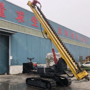 直銷光伏履帶鉆孔機，螺旋光伏鉆孔機